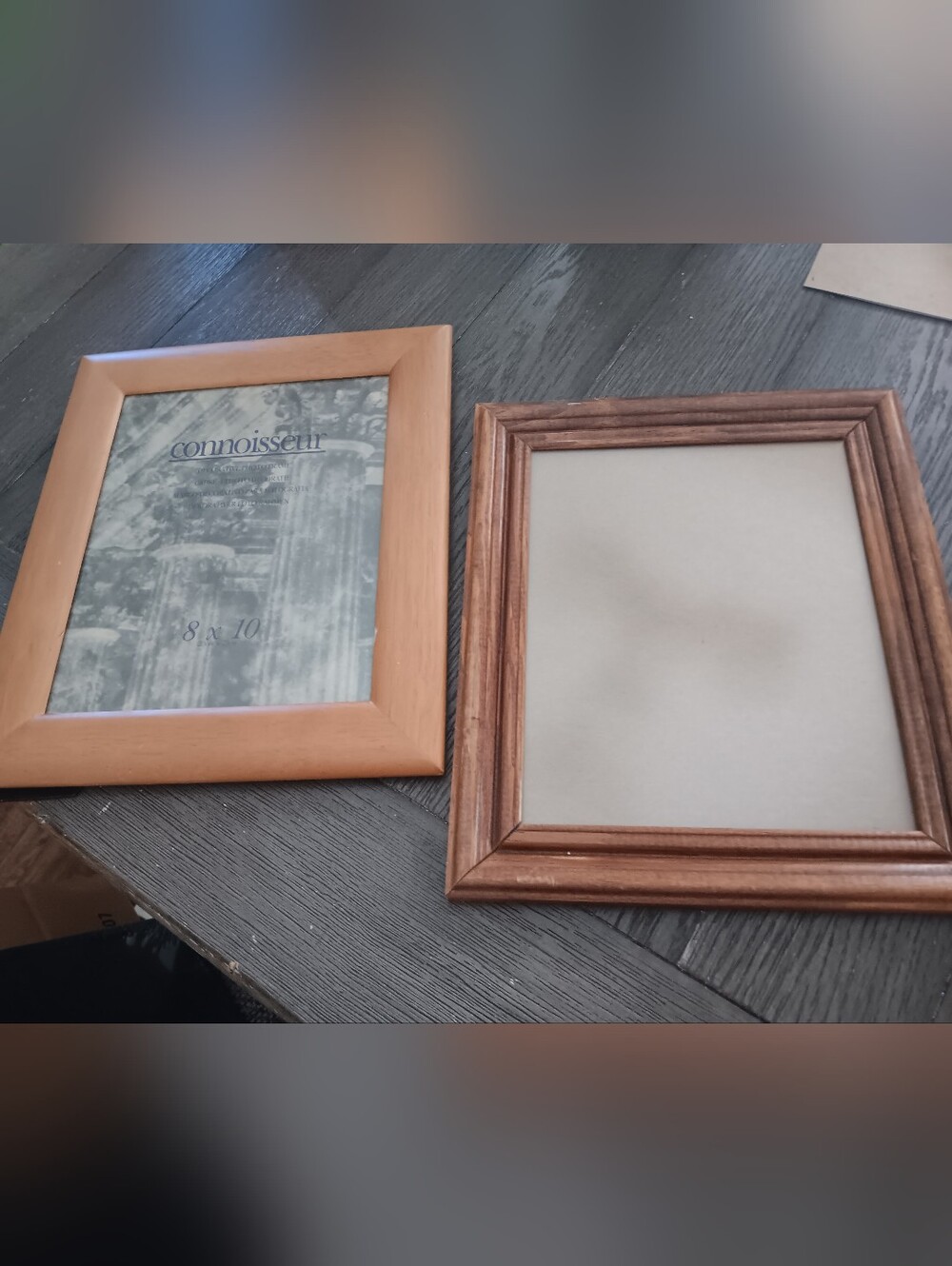 Wooden 8 By 10 Picture Frame Set in Light Brown and Medium Brown - Unbranded